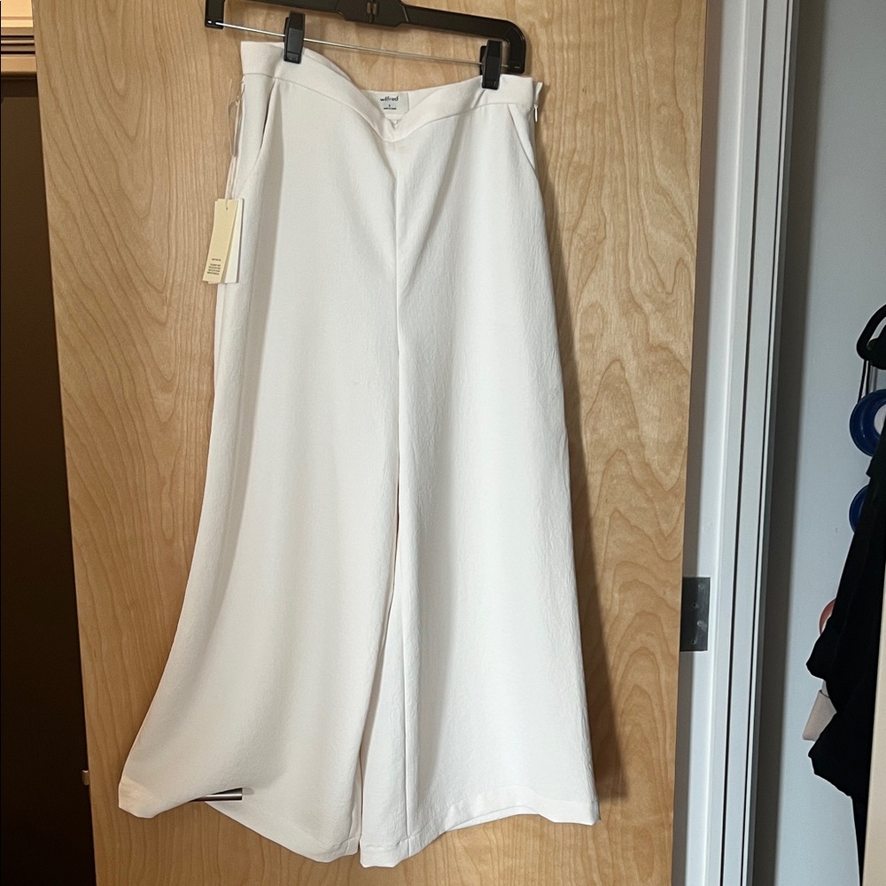 Wilfred Ivory Wide-Leg Trousers